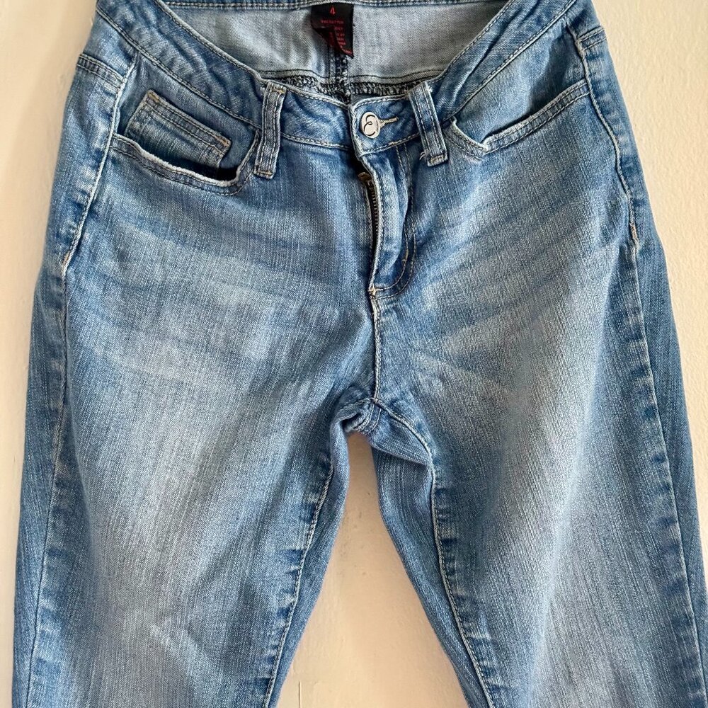 Perfect fit washed out skinny capris jeans size 4
